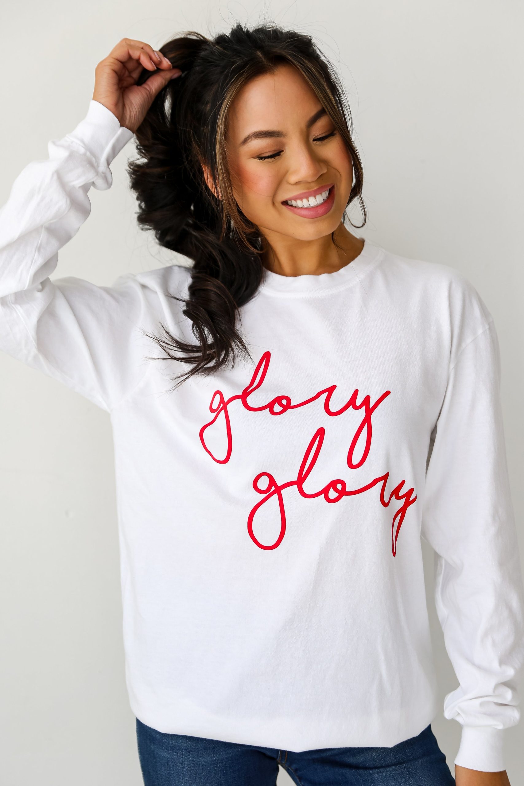 Glory Glory Script Long Sleeve Tee - Image 2