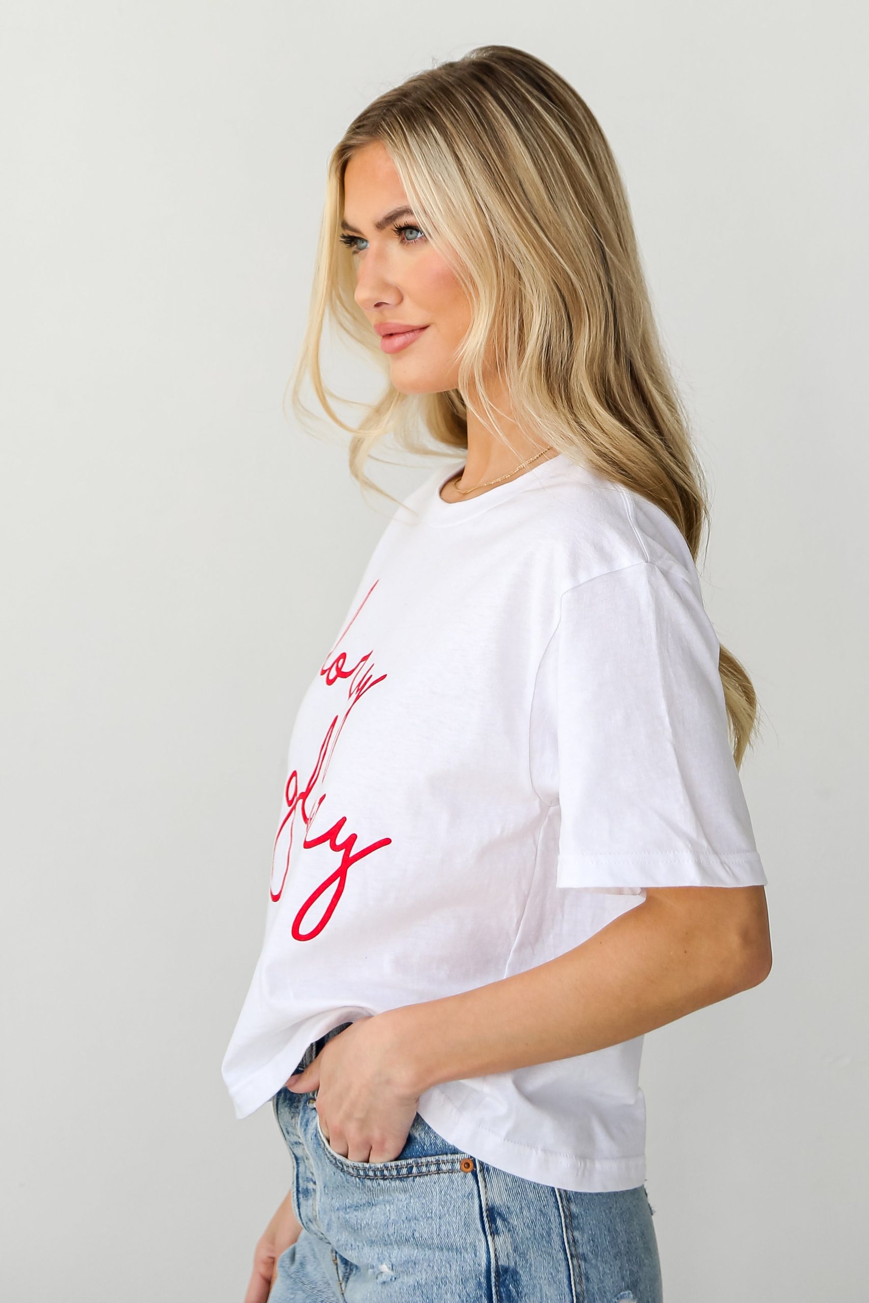 White Glory Glory Cropped Tee - Image 3