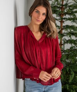 FINAL SALE - Cranberry Gala Blouse