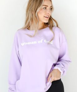 Lavender Woman Of God Sweatshirt