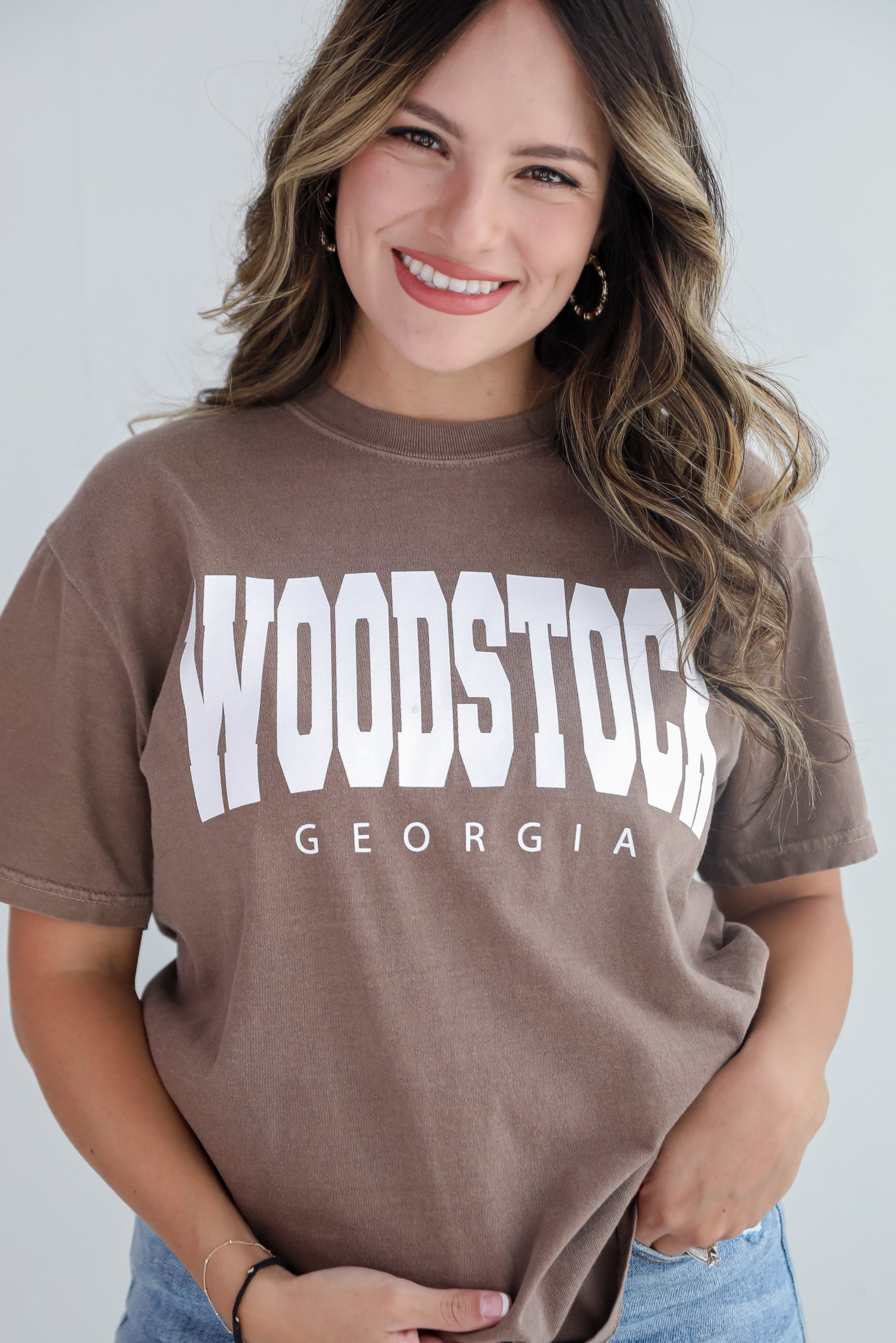 Brown Woodstock Georgia Tee - Image 2